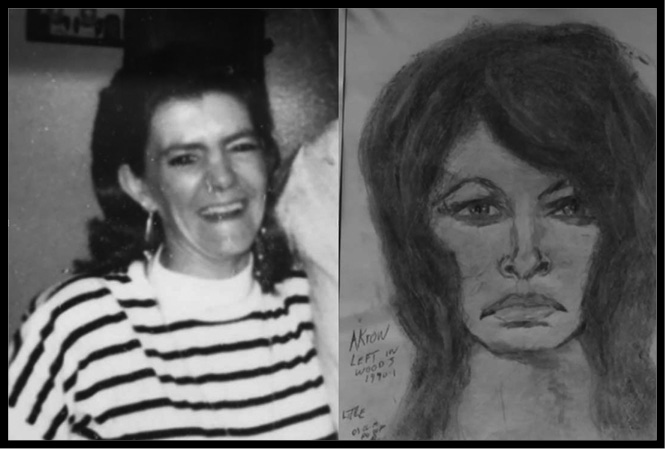 A photo and police sketch of Roberta Tandarich.