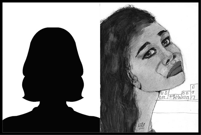 A police sketch of an unnamed Black female known as Sheila.