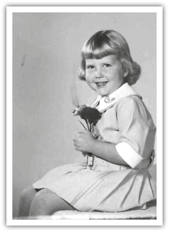 A portrait of Audrey Nelson as a child. 