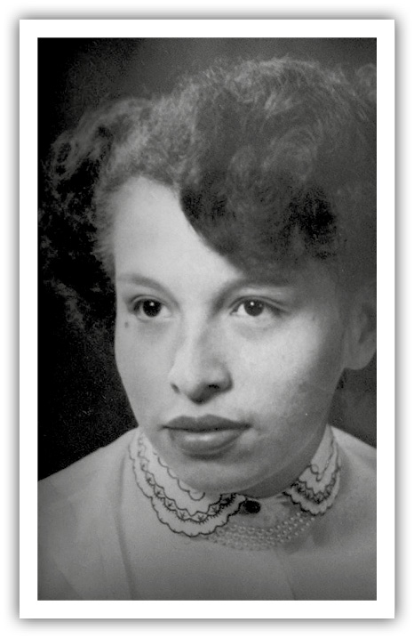 A portrait of Agatha White Buffalo.